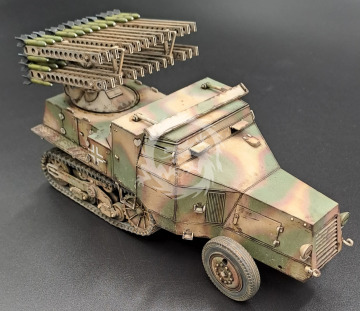  8 cm Raketenwerfer auf Fahrgestell S 303 (f) - KM Model  KM-72005 Wydruk 3D skala 1/72