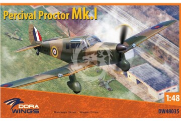 Model plastikowy Percival Proctor Mk.I, Dora Wings DW48035 skala 1/48