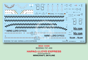 Boeing 737-400 - HAPAG-LLOYD EXPRESS D-AHLL - decal BOA14409