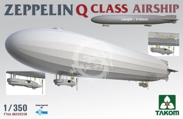 Model plastikowy Zeppelin Q Class Airship, Takom 6003 skala 1/350