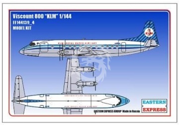 Model plastikowy Vickers Viscount 800 KLM LIMITED EDITION EASTERN EXPRESS EE144139_4 1/144