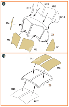 Zestaw częśći - OV-1 A/JOV-1A Mohawk PE parts and painting mask for CP kits Clear Prop CPA144002 skala 1/144