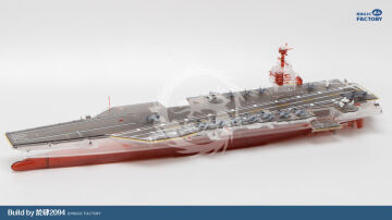 PRZEDSPRZEDAŻ - Clear Painted Colorful U.S. Navy Gerald R. Ford-class aircraft carrier- USS Gerald R. Ford CVN-78 Magic Factory  6502 skala 1/700