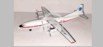 Аntonov An-12 Meridian Air old livery (UR-CAJ) Aircraft skala 1/200