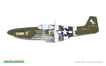 P-51B/C Mustang with dorsal fin -  Eduard 82108 skala 1/48