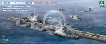 Floating-Bridge Pier (8 Ships Included) - Takom  6015 skala 1/350