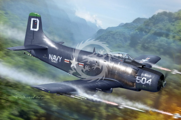 PRZEDSPRZEDAZ - AD-3/4 (early) Skyraider over Korea - Sword  SW72151 skala 1/72
