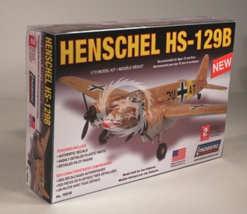 Henschel HS-129B WWII Air Power - Lindberg 70518 skala 1/72