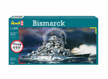  Starter Kit Bismarck - Revell 75802 skala 1/1200 