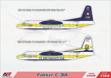 Fokker C-31A (Golden Knights) - A&A Models AAM 44106 skala 1:144