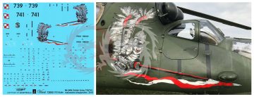 Mi-24 Hind W Polish Army 739/741 malowanie okazjonalne 2018 HUSAR  - Vinci 72005 skala 1/72