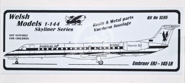 UNIKAT Embraer 145 Welsh Models  skala 1/144
