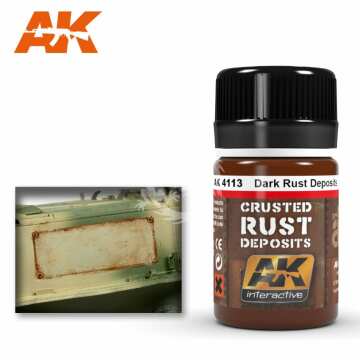 Płyn do weatheringu Crusted Dark Rust Deposits AK Interactive AK-4113