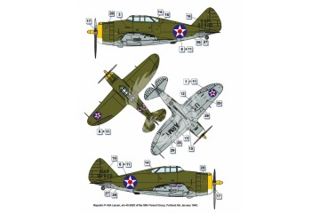 Model plastikowy Republic P-43 Lancer, Dora Wings DW48029 skala 1/48