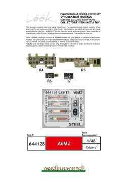 Elementy fototrawione do A6M2 LööK Eduard 644128 skala 1/48