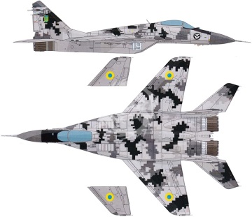 Model plastikowy The Ghost of Kyiv MiG-29 of Ukrainian Air Forces ICM 72140 skala 1/72