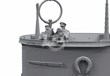 German Submarines & Commanders Border Model BR-003 1/35