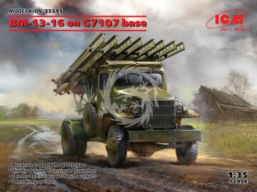 BM-13-16 na podstawie G7107 ICM 35595 skala 1/35