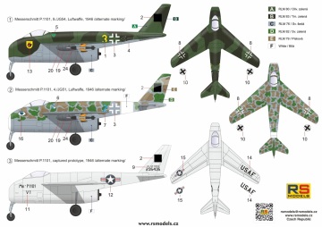Me P.1101 Limited Edition - RS Models 48011 skala 1/48