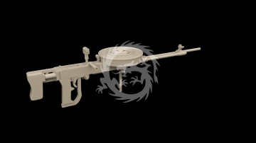 Te-4 Japanese Machine Gun - Metallic Details MDR48287 skala 1/48