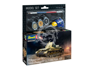 Model Set Flakpanzer IV Möbelwagen 3.7cm Flak - Revell 63363 skala 1/72