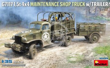 PRZEDSPRZEDAZ - G7117 1,5t 4x4 Maintenance Shop Truck w/Trailer - MiniArt 35498 skala 1/35