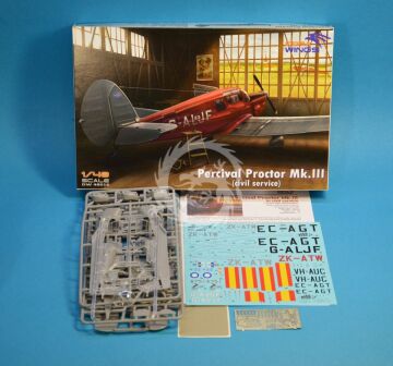 Model plastikowy Percival Proctor Mk.III, Dora Wings DW48016 skala 1/48