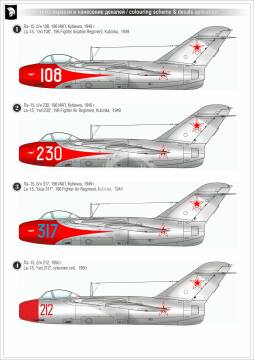 Model plastikowy Lavochkin La-15 (Fantail), MARS MODELS 48101, skala 1/48