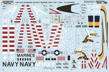 Model plastikowy T-45C Goshawk Kinetic K48094 skala 1/48