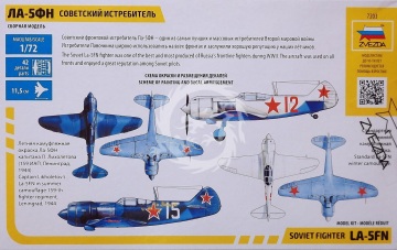 Model plastikowy La-5FN Soviet Fighter Zvezda 7203 skala 1/72