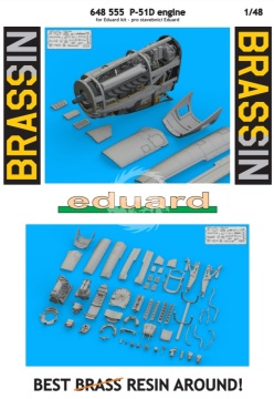 Zetaw dodatków P-51D engine EDUARD Eduard 648555 skala 1/48