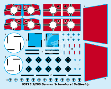 Scharnhorst - Trumpeter 03715 skala 1/200