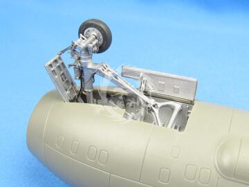 E-2C Hawkeye. Landing gears and bays (Italeri, Kinetic) Metalic Details MDR48225 skala 1/48