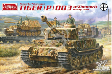 PREORDER - Tiger (P) 003 w/Zimmerit AMUSING HOBBY AH35A059 skala 1/35 