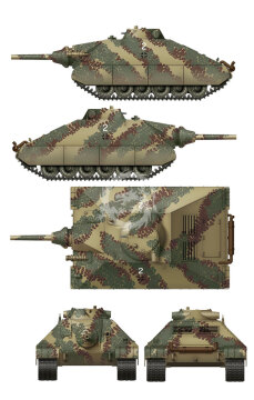 Schwerer kleiner Panzerkampfwagen German heavy tank project 1944 - 2 in 1 Das Werk DW35019 skala 1/35