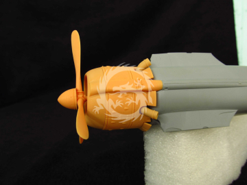 Fiat CR.42 Falco. Cowling and engine - Metallic Details  MDR3237 skala 1/32