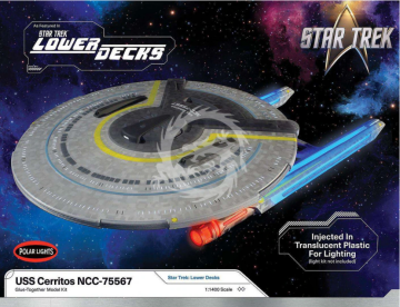 USS Cerritos (NCC-75567) Star Trek Lower Decks - Polar Lights  POL 1002 skala 1/1400