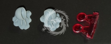 Flashing light  FG-20  late 2pcs red - Start43 St92r skala 1/24