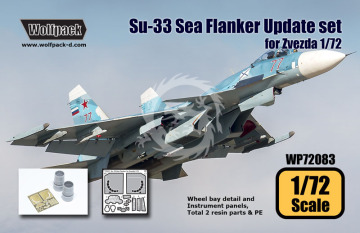 Zestaw dodatków Su-33 Sea Flanker Update set (for Zvezda 1/72), Wolfpack WP72083 skala 1/72