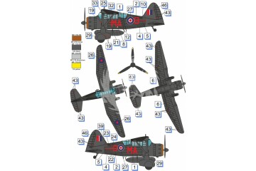 Model plastikowy Westland Lysander Mk.III (SD), Dora Wings DW72023 skala 1/72