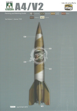 Model plastikowy V-2 WWII German Single Stage Ballistic Missile Takom 2075 skala 1/35