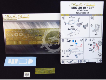 MD7206 Metallic Details Detailing set for aircraft model MiG-29 Zvezda skala 1/72