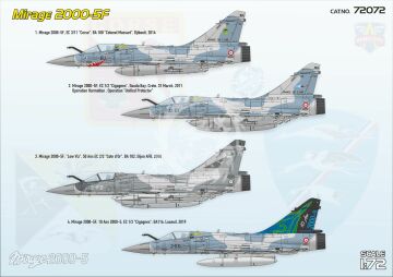 Mirage 2000-5F - Modelsvit 72072 skala 1/72