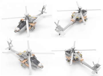 PREORDER- AH-64DI SARAF Attack Helicopter Takom TAK2605 skala 1/35