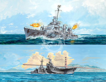 Pacific Warriors USS Fletcher + USS Indianapolis) - Revell 05644 skala 1/700