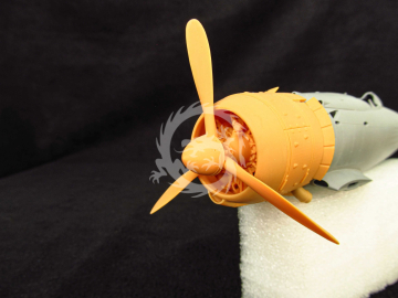 Fiat CR.42 Falco. Cowling and engine - Metallic Details  MDR3237 skala 1/32