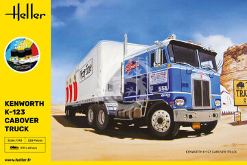 PRZEDSPRZEDAZ - STARTER KIT Kenworth K-123 Cabover Truck - Heller 56793 skala 1/43