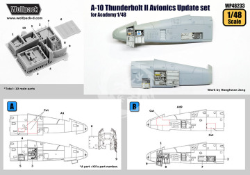 Avionics Bay Set for Academy - Wolfpack WP48233 skala 1/48