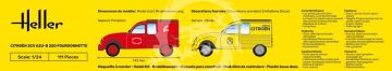  Citroen 2CV AZU-B 250 Fourgonnette - Heller 82701 skala 1/24