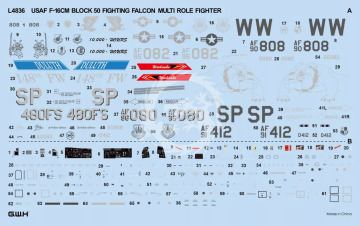 F-16CM Block 50 Fighting Falcon - Great Wall Hobby L4836 skala 1/48